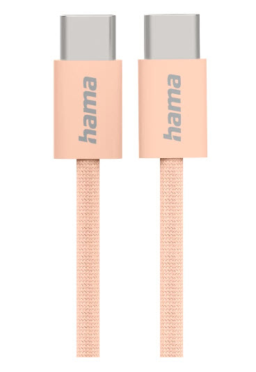 Hama Fabric USB-kabel USB 2.0 1 m USB C 0,48 Gbit/sek. Orange Hama Fabric USB-kabel USB 2.0 1 m USB C 0,48 Gbit/sek. Orange