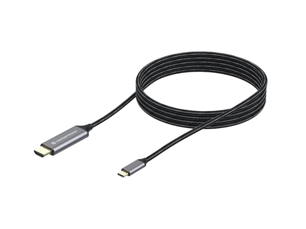 Conceptronic ABBY10G videokabeladapter 2 m USB Type-C HDMI Grå