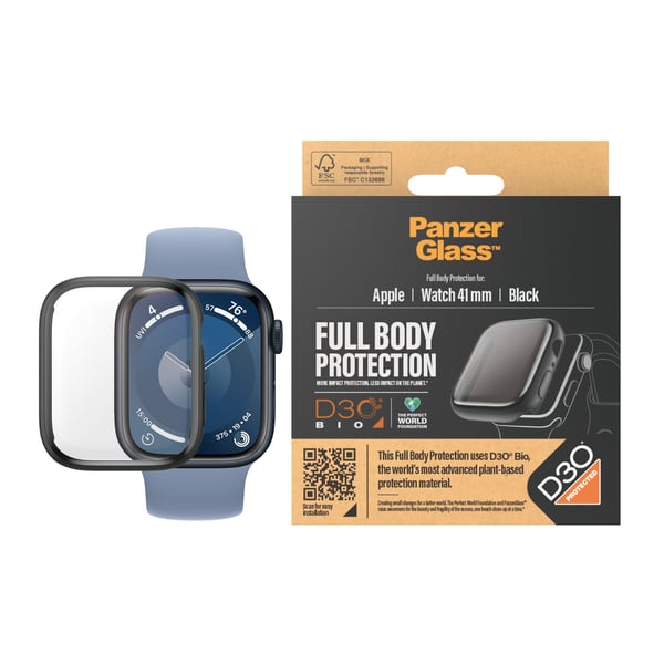 PanzerGlass ® Full Body Sort m. D3O® Apple Watch Series 9 | 41mm