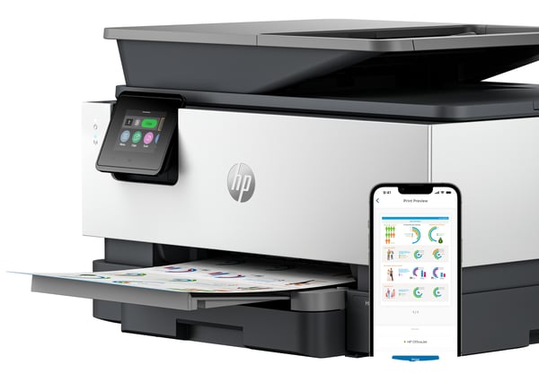 HP Officejet Pro 9120e All-in-One - Multifunktionsprinter - Farve - Blækprinter - Legal (216 x 356