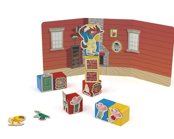 Geomag MagiCube Story Building Three Little Pigs Neodymmagnetleksak