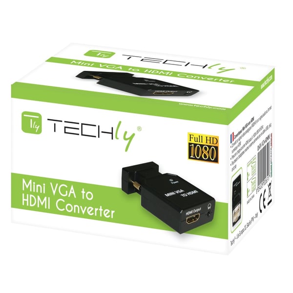 Techly IDATA VGA-HDMINI video omformer 1920 x 1200 pixel