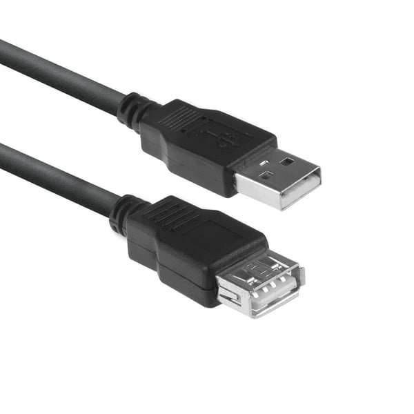 ACT AC3040 USB-kabel USB 2.0 1,8 m USB A 0,48 Gbit/sek. Sort