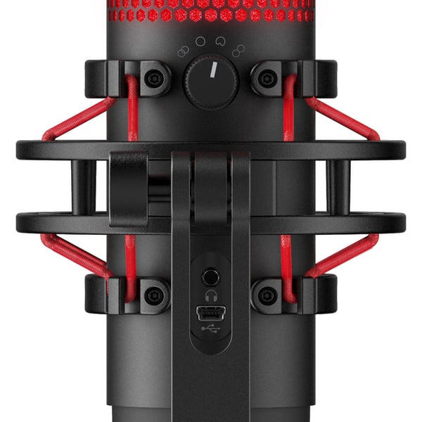 HyperX QuadCast Svart, Röd Bordsmikrofon