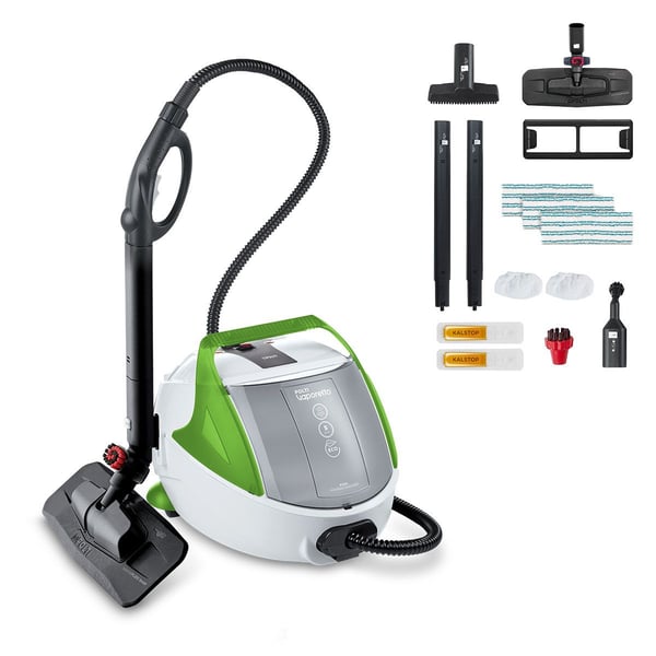 Polti Vaporetto Pro 8X Eco Plus Cylinderångtvätt 1900 W Svart, Grön, Vit