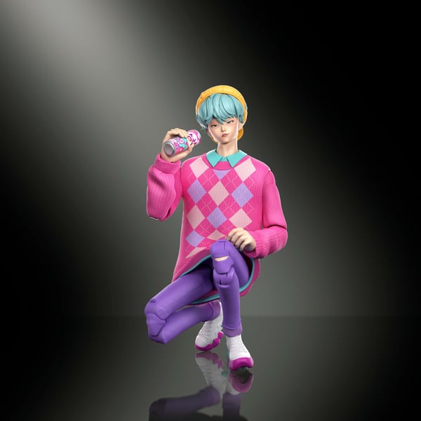 Mattel KPop Demon Hunters Saja Boys Baby “Soda Pop" Action Figure