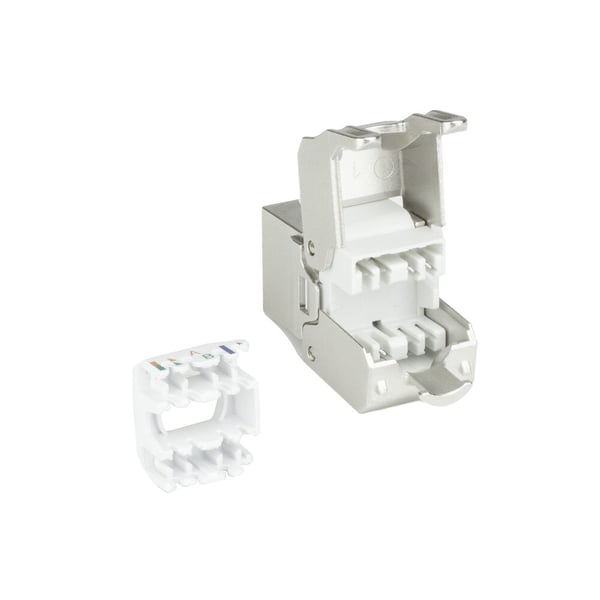 ACT TD6525 kabel kønsskifter RJ45 IDC Sølv, Hvid