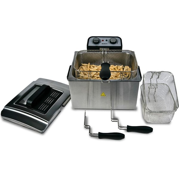 Sogo FRE-SS-798 frituregryde Enkelt 5 L Enkeltstående 3000 W Sort, Rustfrit stål