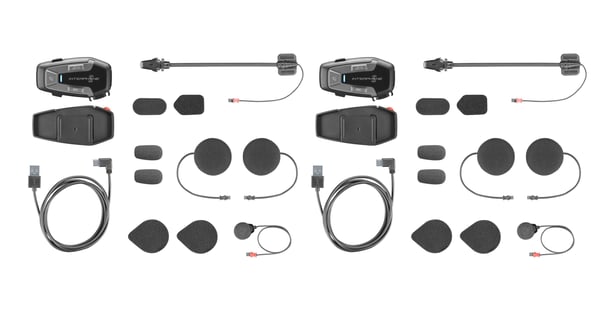 Interphone INTERPHOUCOM6RTP motorcykel samtaleanlæg 1000 m Sort