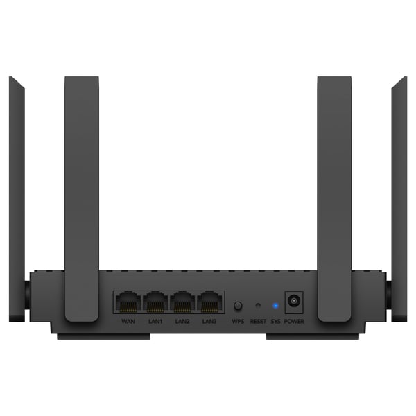 Cudy WR1500 trådlös router Gigabit Ethernet Dual-band (2,4 GHz / 5 GHz) Svart