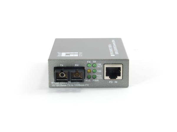 LevelOne FVT-0104TXFC netværksomformer til medie 100 Mbit/s Enkeltilstand Sort