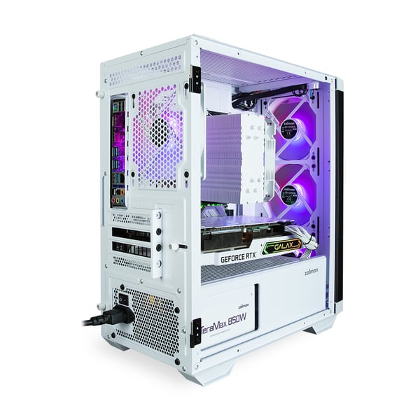 Zalman M4 WHITE computeretui Mini Tower Sort, Hvid