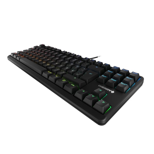 CHERRY G80-3000N RGB TKL tastatur Universel USB QWERTZ Tysk Sort