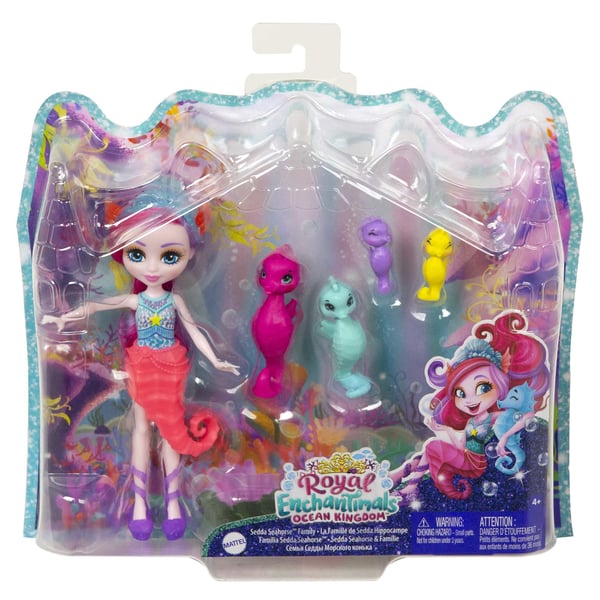 Royal Enchantimals ROYAL ENCHANTIMMALS OCEAN KINGDOM SEDDA SEAHORSE-FAMILIEDUKKER