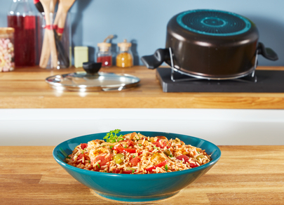 Tefal Easy Cook & Clean B5544602 kasari Pyöreä Musta, Ruskea