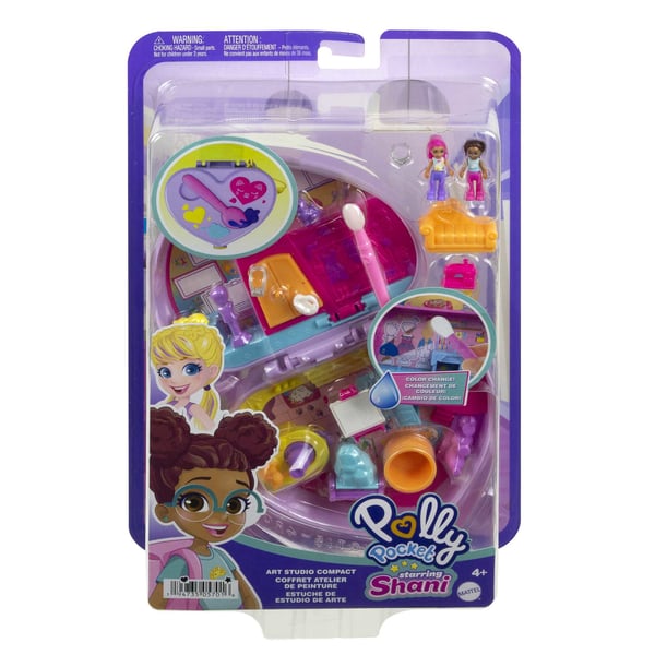 Polly Pocket STARRING SHANI-konstnärsstudio i lekväska