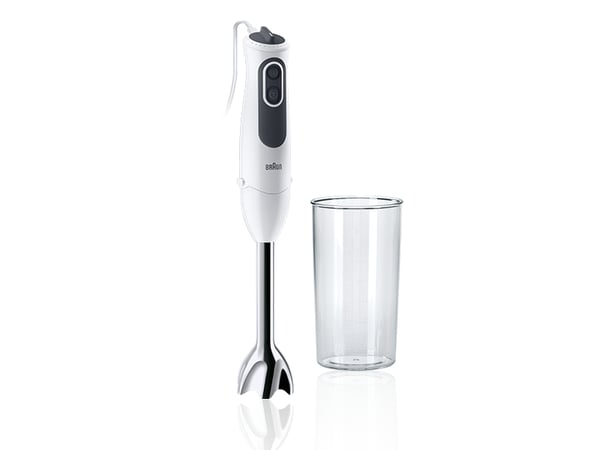 Braun MultiQuick 3 MQ 3100 WH 0,6 L Upotettava sekoitin 750 W Harmaa, Valkoinen