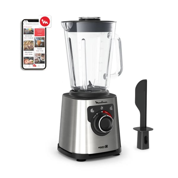 Moulinex LM871D 1,5 l Bänkmixer 1200 W Rostfritt stål, Grå