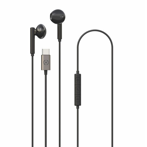 Celly UP1100TYPEC Hörlurar Kabel I öra Samtal/musik USB Type-C Svart