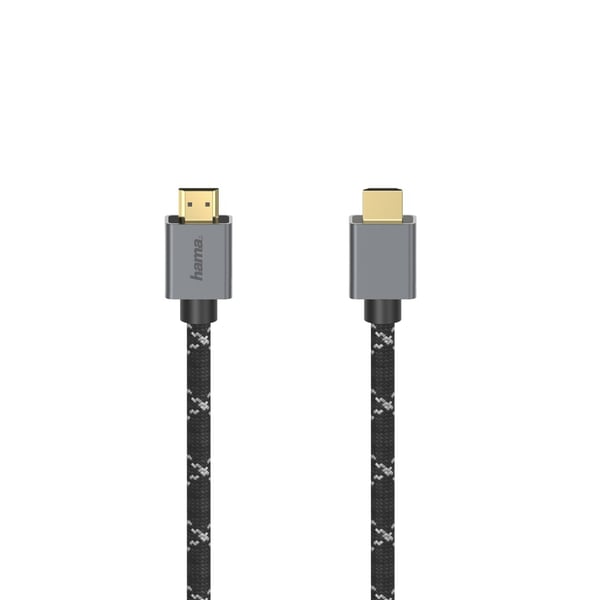 Hama 00200504 HDMI-kabel 2 m HDMI Type A (Standard) Sort, Grå