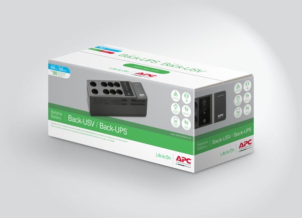 APC BE850G2-GR UPS-enhed Standby (offline) 0,85 kVA 520 W 8 AC stikkontakt(er)