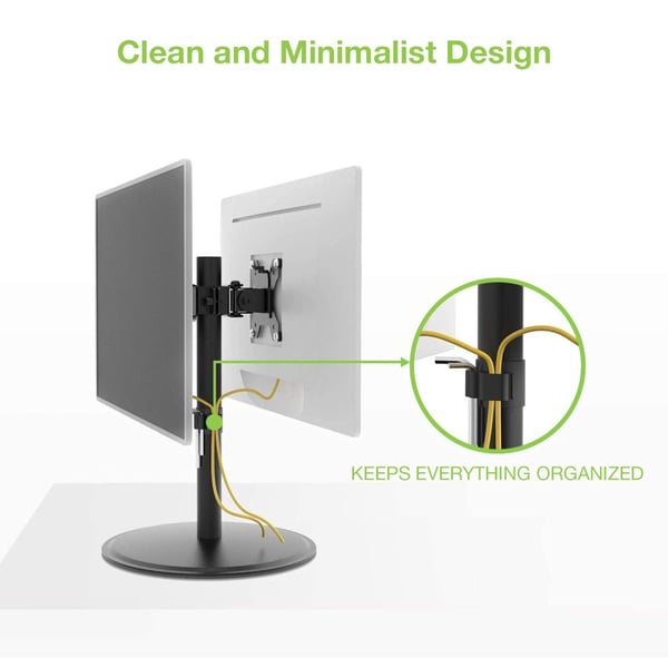 Techly ICA-LCD 402 fäste och ställ till bildskärm 81,3 cm (32") Bord Svart