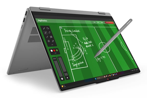 Lenovo IdeaPad 5 2-in-1 15AGP11 Copilot+ PC AMD Ryzen AI 5 430 Hybrid (2-i-1) 38,9 cm (15.3") Berøringsskærm WUXGA 16 GB DDR5-SDRAM 512 GB SSD Wi-Fi 7 (802.11be) Windows 11 Home Tysk Grå