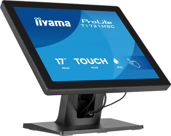 iiyama ProLite T1721MSC-B3 platta pc-skärmar 43,2 cm (17") 1280 x 1024 pixlar SXGA Pekskärm Bordsskiva Svart