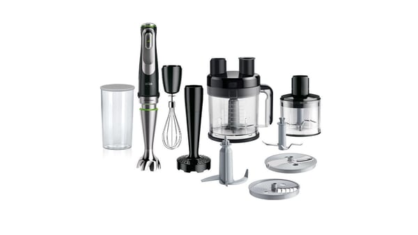 Braun MultiQuick 9 MQ 9187XLI 0,6 l Stavmixer 1200 W Svart, Rostfritt stål