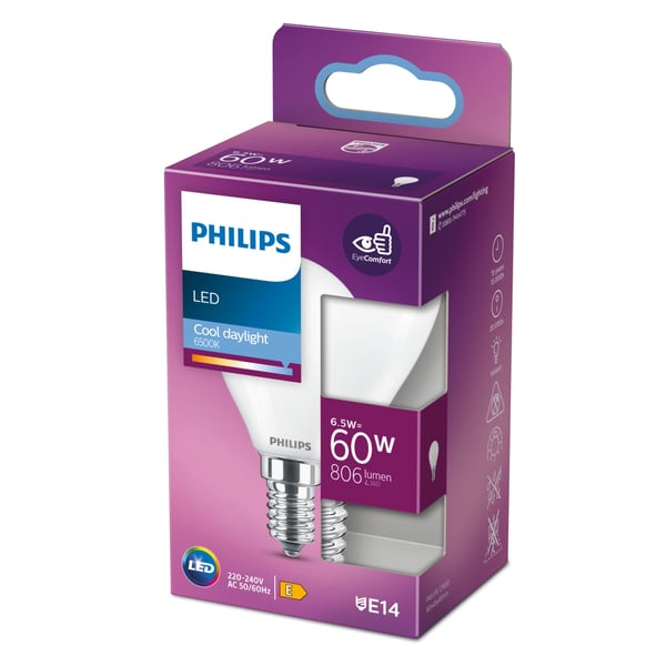 Philips 8718699762919 LED-lampor Kallt dagsljus 6500 K 6,5 W E14 E