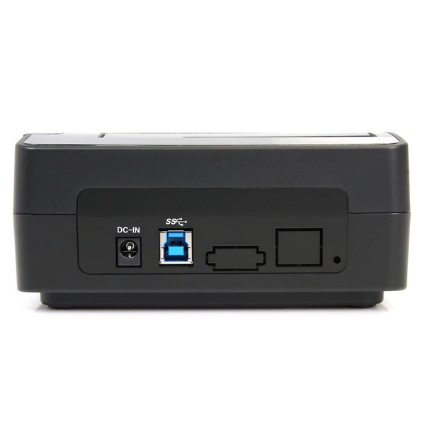 StarTech.com Dockningsstation för USB 3.0- till SATA-hårddiskar med ett enda fack, USB 3.0-hårddiskdockning (5 Gbps), extern 2,5/3,5 tums SATA I/II/III-hårddiskar/SSD-dockningsstation, hårddiskfack med toppladdning