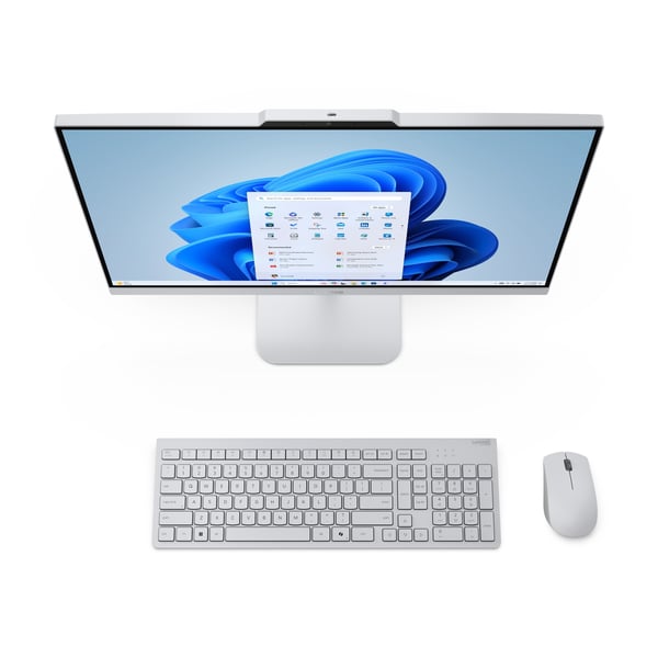 Lenovo A100 Intel® N N100 60,5 cm (23.8") 1920 x 1080 pixel All-in-One PC 8 GB DDR5-SDRAM 512 GB SSD Windows 11 Home Wi-Fi 6 (802.11ax) Grå
