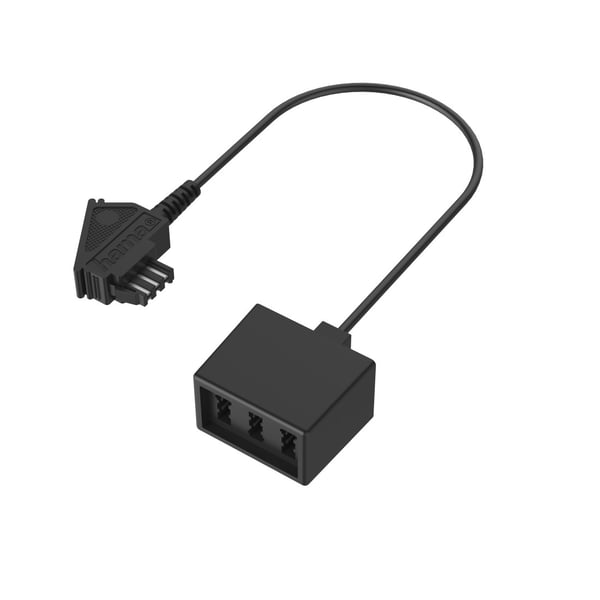 Hama 00201124 kabel kønsskifter TAE-F 3 x TAE-NFF Sort