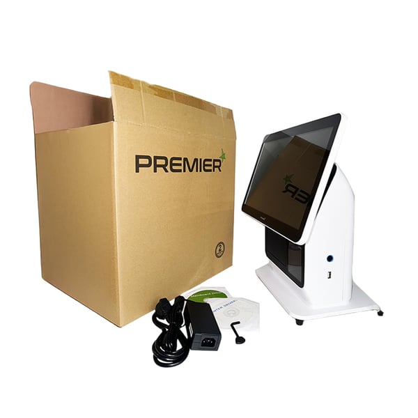 Premier KT-Kiosk W (H) N97 1,99 GHz All-in-One 39,6 cm (15.6") 1366 x 768 pixel Berøringsskærm Sort, Hvid