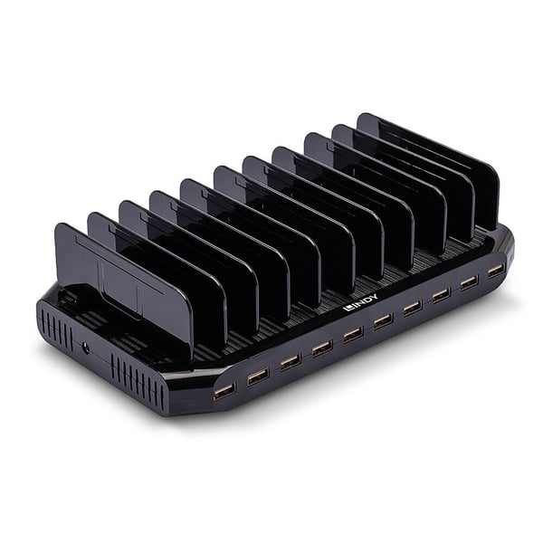 Lindy 73309 ladestation organisator Fritstående Plast Sort