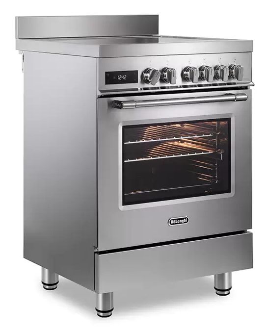 De’Longhi PRO 66 MXL IN spis Fristående köksspis Elektrisk Induktionshäll med zon Rostfritt stål