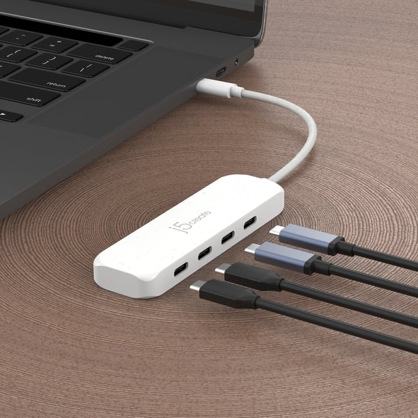 j5create Miljövänlig USB-C till 4-portars typ-C Gen 2-hubb