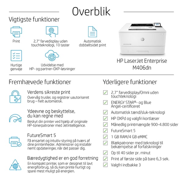 HP LaserJet Enterprise M406dn