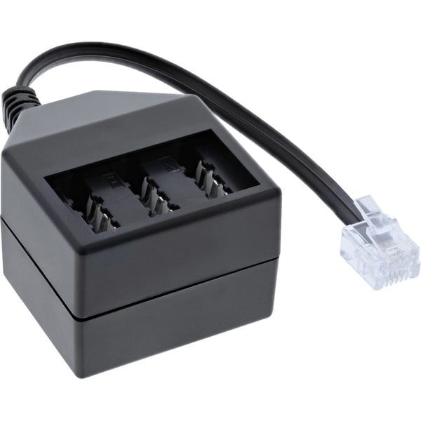 InLine 69942A telefonkabel 0,1 m Sort