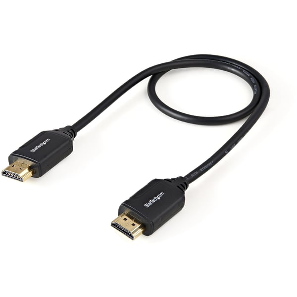 StarTech.com 4K HDMI Kabel 0,5m - Premium High Speed Kabel med Ethernet - 4K 60Hz - HDMI 2.0 Kabel -