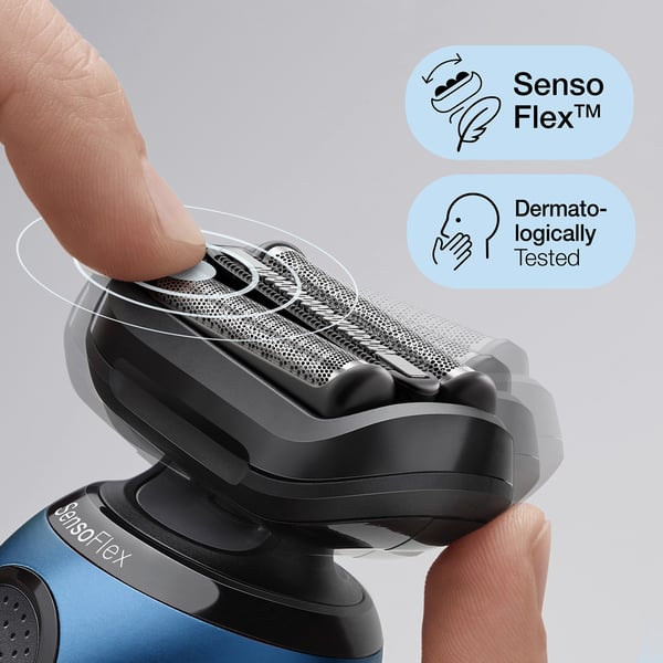 Braun Series 6 61-B1200s Folierakapparat Trimmer Svart, Blå