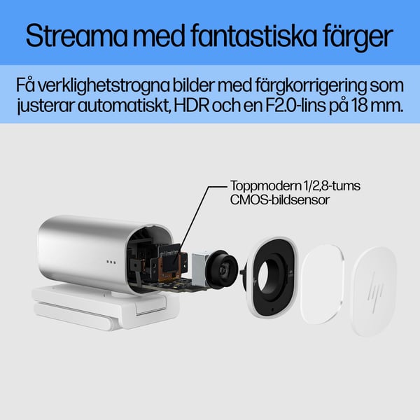 HP 960 4K-webbkamera för streaming