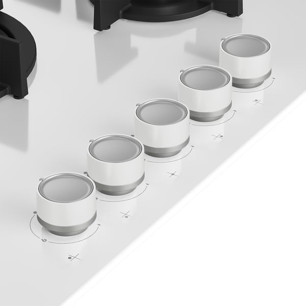 Beko HILW75222SW Hvid Indbygget 75 cm Gaskomfur 5 zone(s)