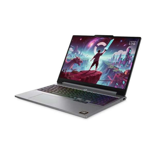 Lenovo LOQ 15AHP11 AMD Ryzen™ 7 250 Laptop 38,9 cm (15.3") WUXGA 16 GB DDR5-SDRAM 512 GB SSD NVIDIA GeForce RTX 5050 Wi-Fi 6 (802.11ax) Windows 11 Home Grå Italiensk