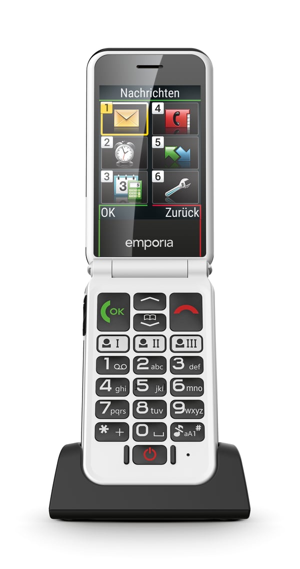 Emporia SIMPLICITYglam.4G 7,11 cm (2.8") 106 g Sort Senior telefon