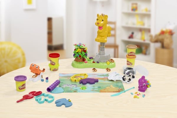 Play-Doh Growin Mane Lion & Friends Legesæt med modellervoks 567 g Flerfarvet