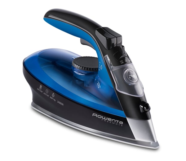 Rowenta DE5010 Dampstrygejern Microsteam 400 Laser-strygesål 2400 W Blå, Sort