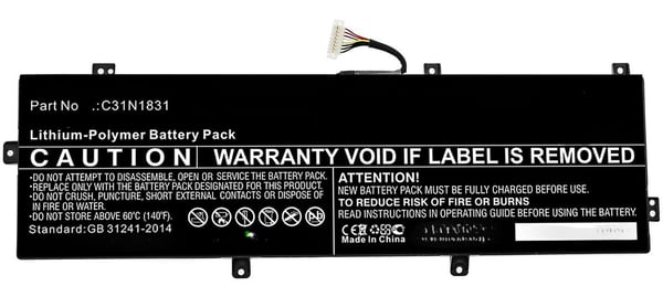 CoreParts kannettavan tietokoneen akku Asus 38.85Wh 11.1V 3500mAh 38.85Wh Li-Polymeeri 11.1V 3500mAh Asus P3540FA, p3540fa-0091a8265u -malleihin