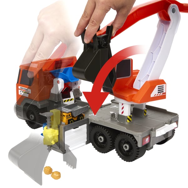 Matchbox Action Drivers Transforming Excavator