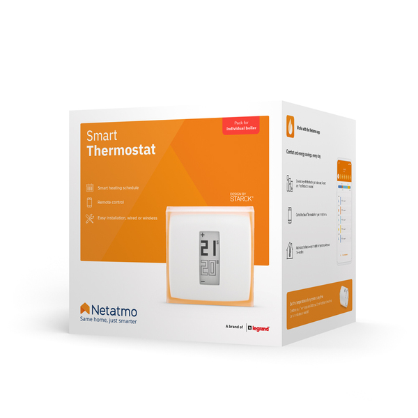 Netatmo Smart Thermostat termostaatti RF Läpikuultava, Valkoinen